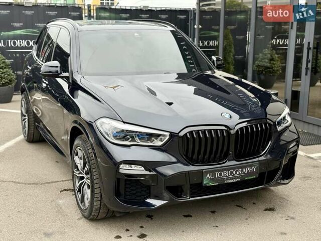 Синий БМВ Х5, объемом двигателя 3 л и пробегом 103 тыс. км за 55900 $, фото 2 на Automoto.ua