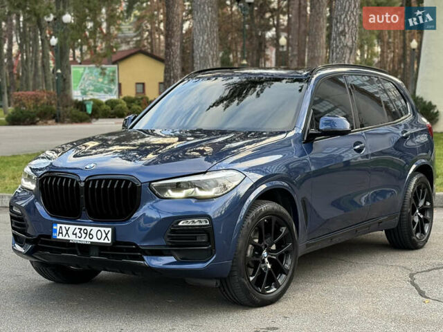 Синій БМВ Х5, об'ємом двигуна 3 л та пробігом 92 тис. км за 45999 $, фото 1 на Automoto.ua