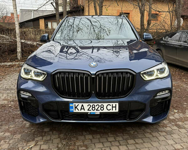 Синий БМВ Х5, объемом двигателя 3 л и пробегом 86 тыс. км за 60000 $, фото 1 на Automoto.ua