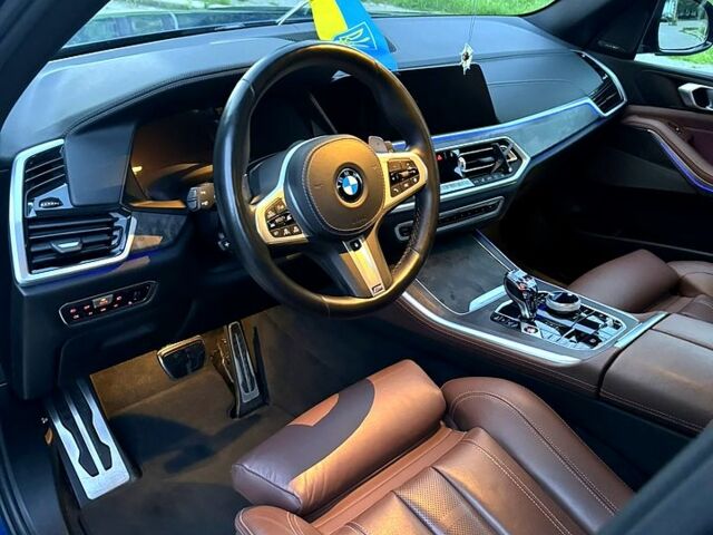 Синій БМВ Х5, об'ємом двигуна 3 л та пробігом 92 тис. км за 69500 $, фото 1 на Automoto.ua