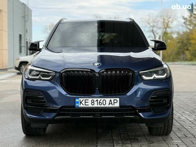 Синій БМВ Х5, об'ємом двигуна 3 л та пробігом 46 тис. км за 57500 $, фото 3 на Automoto.ua