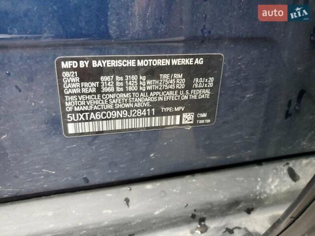 Синий БМВ Х5, объемом двигателя 3 л и пробегом 138 тыс. км за 24300 $, фото 12 на Automoto.ua