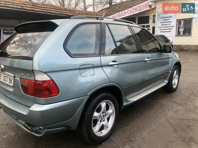 Зеленый БМВ Х5, объемом двигателя 3 л и пробегом 332 тыс. км за 8800 $, фото 5 на Automoto.ua
