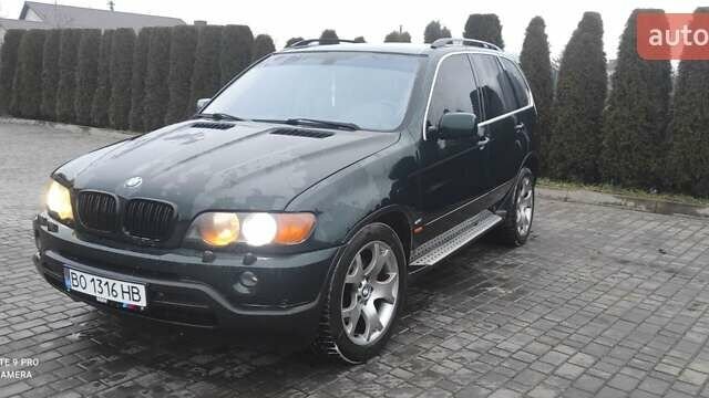 Зеленый БМВ Х5, объемом двигателя 4.4 л и пробегом 235 тыс. км за 6700 $, фото 1 на Automoto.ua