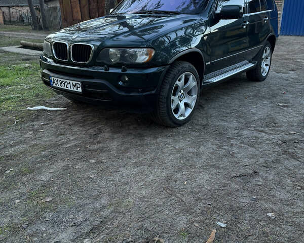 Зеленый БМВ Х5, объемом двигателя 3 л и пробегом 311 тыс. км за 9500 $, фото 2 на Automoto.ua