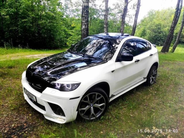 Белый БМВ Х6, объемом двигателя 4 л и пробегом 224 тыс. км за 17000 $, фото 2 на Automoto.ua