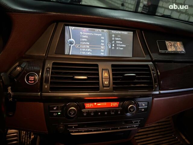 Чорний БМВ Х6, об'ємом двигуна 3 л та пробігом 202 тис. км за 34590 $, фото 27 на Automoto.ua