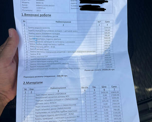 Черный БМВ Х6, объемом двигателя 3 л и пробегом 140 тыс. км за 23000 $, фото 27 на Automoto.ua