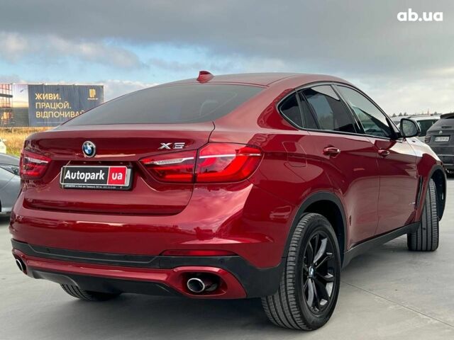Красный БМВ Х6, объемом двигателя 3 л и пробегом 112 тыс. км за 41390 $, фото 7 на Automoto.ua