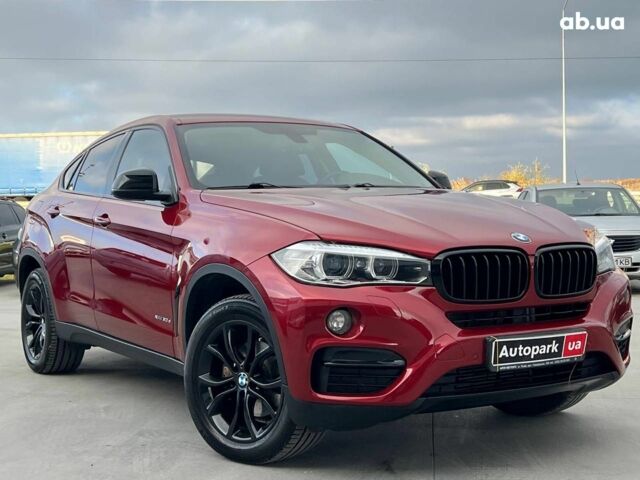Красный БМВ Х6, объемом двигателя 3 л и пробегом 112 тыс. км за 41390 $, фото 2 на Automoto.ua