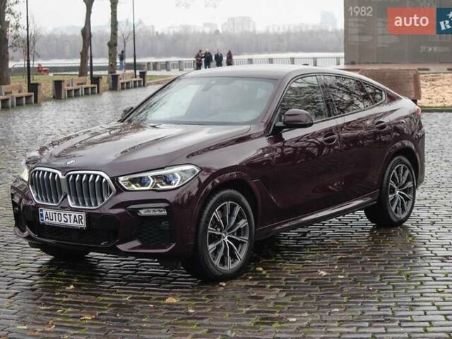 Красный БМВ Х6, объемом двигателя 3 л и пробегом 116 тыс. км за 64500 $, фото 1 на Automoto.ua