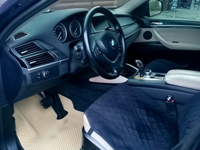 Синий БМВ Х6, объемом двигателя 3 л и пробегом 217 тыс. км за 15000 $, фото 1 на Automoto.ua