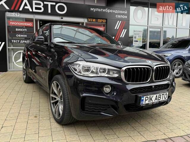 Синий БМВ Х6, объемом двигателя 3 л и пробегом 170 тыс. км за 39900 $, фото 3 на Automoto.ua