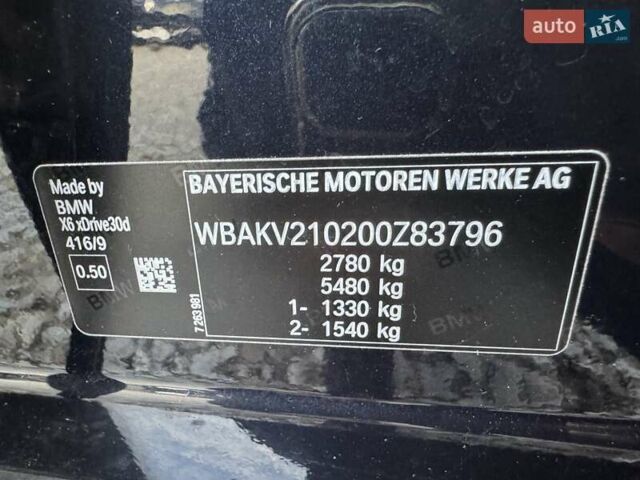 Синій БМВ Х6, об'ємом двигуна 2.99 л та пробігом 139 тис. км за 47750 $, фото 49 на Automoto.ua