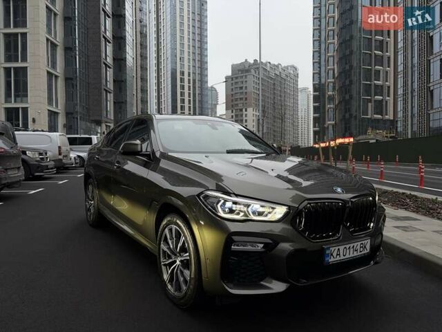 Зеленый БМВ Х6, объемом двигателя 2.99 л и пробегом 63 тыс. км за 77000 $, фото 1 на Automoto.ua