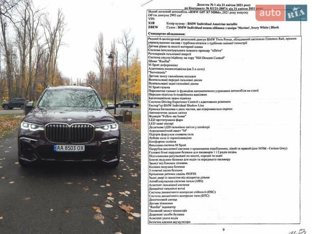 Фиолетовый БМВ X7, объемом двигателя 2.99 л и пробегом 37 тыс. км за 99990 $, фото 29 на Automoto.ua