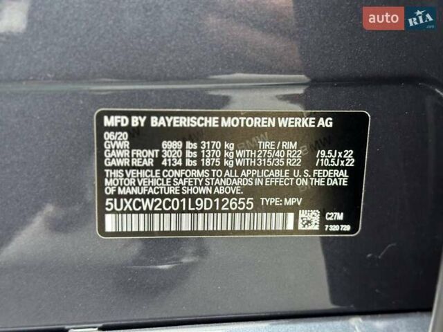 Серый БМВ X7, объемом двигателя 3 л и пробегом 75 тыс. км за 59000 $, фото 37 на Automoto.ua