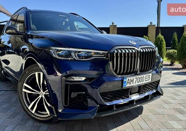Синий БМВ X7, объемом двигателя 4.39 л и пробегом 56 тыс. км за 82999 $, фото 3 на Automoto.ua
