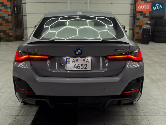 Серый БМВ i4, объемом двигателя 0 л и пробегом 25 тыс. км за 47500 $, фото 5 на Automoto.ua