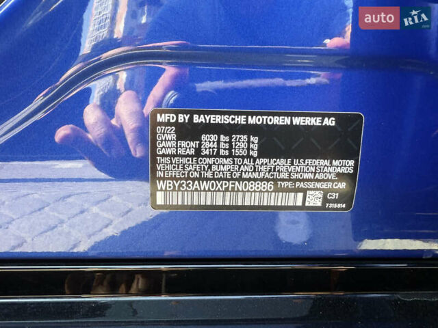 Синий БМВ i4, объемом двигателя 0 л и пробегом 46 тыс. км за 45000 $, фото 17 на Automoto.ua