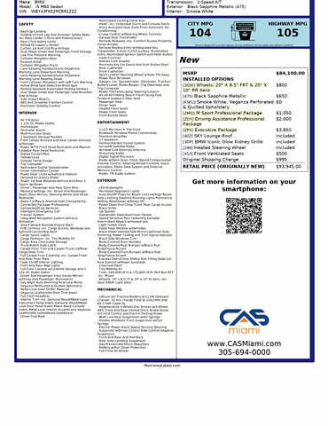 Черный БМВ i5, объемом двигателя 0 л и пробегом 1 тыс. км за 74000 $, фото 24 на Automoto.ua