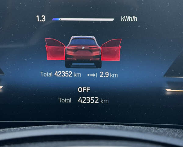 Красный БМВ iX, объемом двигателя 0 л и пробегом 43 тыс. км за 73999 $, фото 11 на Automoto.ua