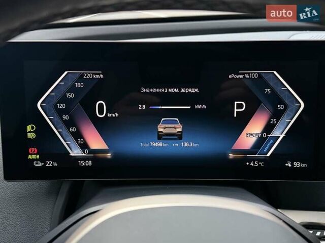 Сірий БМВ iX, об'ємом двигуна 0 л та пробігом 80 тис. км за 51500 $, фото 26 на Automoto.ua