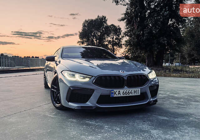 Серый БМВ M8 Gran Coupe, объемом двигателя 4.4 л и пробегом 52 тыс. км за 115000 $, фото 1 на Automoto.ua