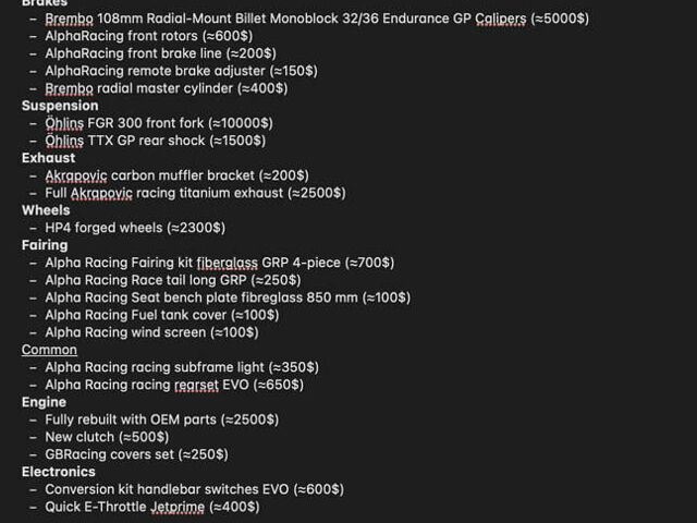 БМВ S 1000RR, об'ємом двигуна 0 л та пробігом 10 тис. км за 12500 $, фото 6 на Automoto.ua