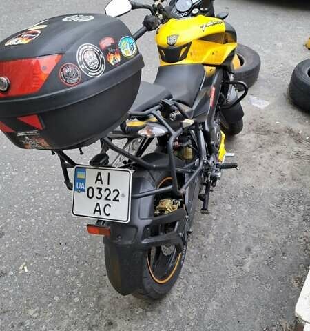 Желтый Баджадж Pulsar NS200, объемом двигателя 0.2 л и пробегом 18 тыс. км за 1900 $, фото 10 на Automoto.ua
