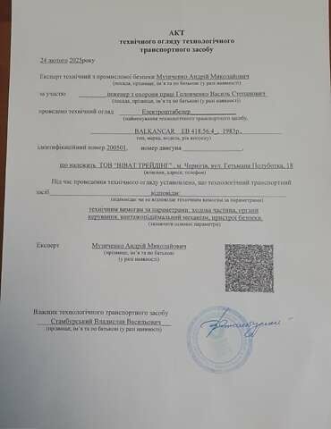 Балканкар ЕБ, объемом двигателя 0 л и пробегом 1 тыс. км за 2761 $, фото 1 на Automoto.ua