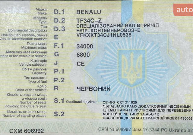 Красный Беналу TF34C-Z, объемом двигателя 0 л и пробегом 1 тыс. км за 9500 $, фото 3 на Automoto.ua