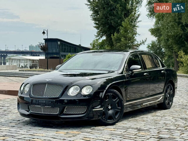 Черный Бентли Континенталь флаинг спур, объемом двигателя 6 л и пробегом 100 тыс. км за 39999 $, фото 1 на Automoto.ua