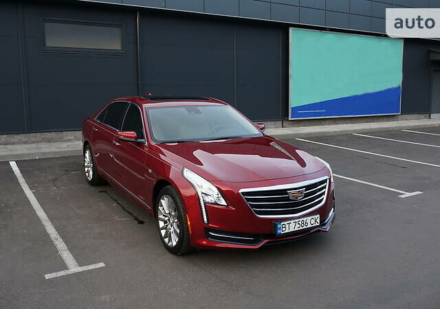 Красный Кадиллак CT6, объемом двигателя 3.6 л и пробегом 24 тыс. км за 39000 $, фото 1 на Automoto.ua