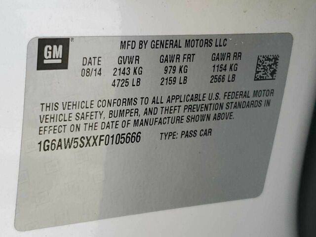 Белый Кадиллак СТС, объемом двигателя 0 л и пробегом 44 тыс. км за 900 $, фото 10 на Automoto.ua