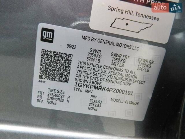 Серый Кадиллак Lyriq, объемом двигателя 0 л и пробегом 24 тыс. км за 35500 $, фото 7 на Automoto.ua