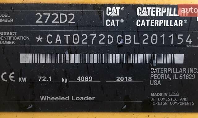 Жовтий Катерпіллер 272, об'ємом двигуна 0 л та пробігом 0 тис. км за 45800 $, фото 14 на Automoto.ua