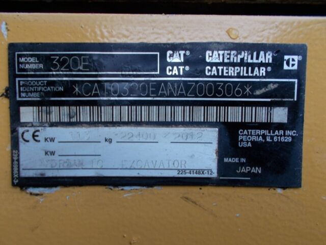 Катерпиллер 320EL, объемом двигателя 0 л и пробегом 0 тыс. км за 92835 $, фото 6 на Automoto.ua
