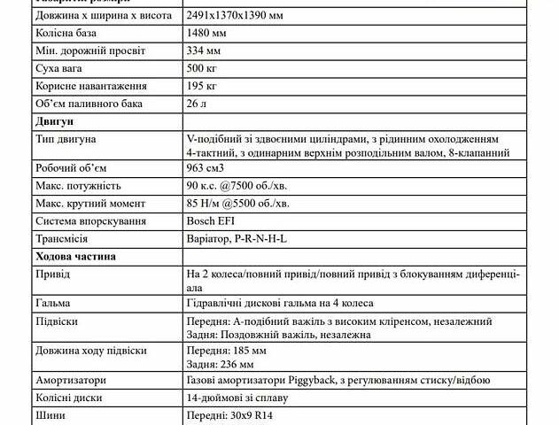 Червоний СФ мото CForce 1000 MV, об'ємом двигуна 0 л та пробігом 1 тис. км за 16000 $, фото 1 на Automoto.ua