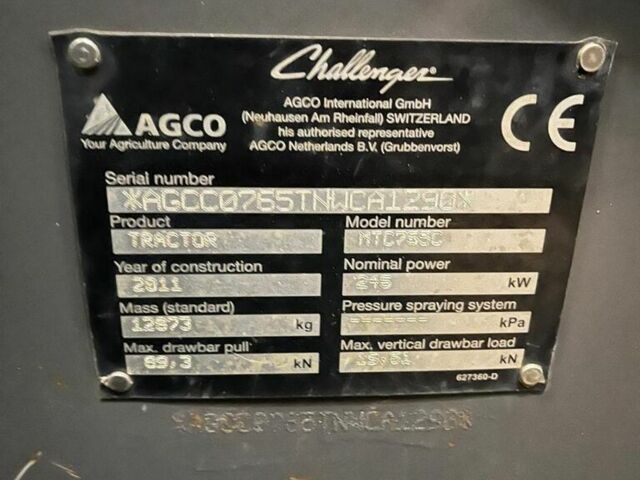 Челленджер MT 765C, объемом двигателя 0 л и пробегом 0 тыс. км за 95653 $, фото 13 на Automoto.ua