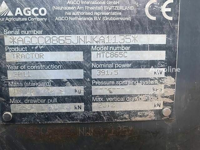 Челленджер MT 865C, об'ємом двигуна 0 л та пробігом 0 тис. км за 180995 $, фото 12 на Automoto.ua