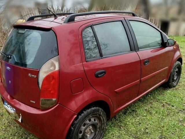Красный Чери Кимо, объемом двигателя 1.3 л и пробегом 123 тыс. км за 2300 $, фото 1 на Automoto.ua