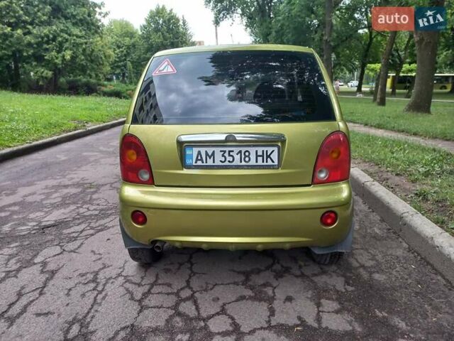 Желтый Чери Кью Кью, объемом двигателя 1.08 л и пробегом 100 тыс. км за 2300 $, фото 4 на Automoto.ua