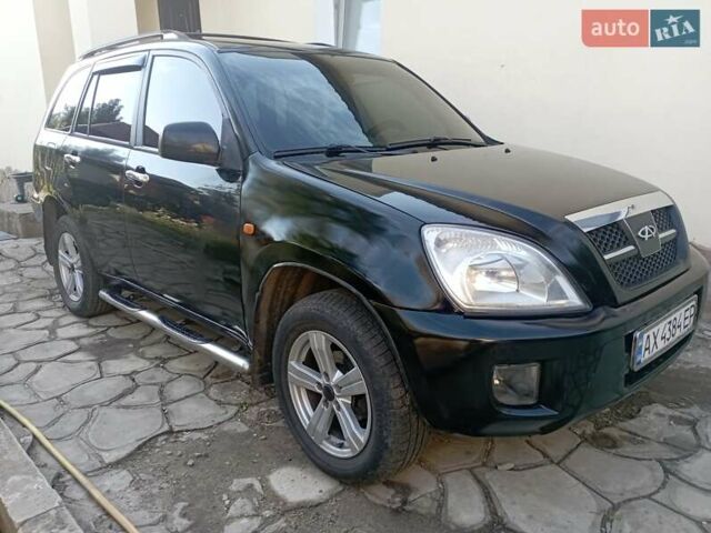Чорний Чері Тігго, об'ємом двигуна 2 л та пробігом 169 тис. км за 4200 $, фото 1 на Automoto.ua