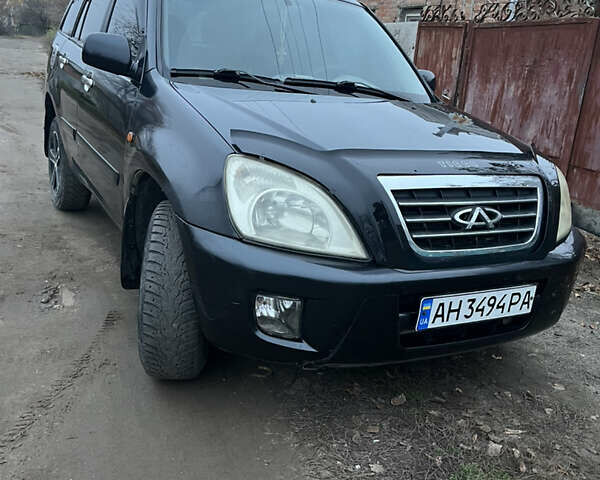 Черный Чери Тигго, объемом двигателя 2 л и пробегом 150 тыс. км за 3500 $, фото 1 на Automoto.ua