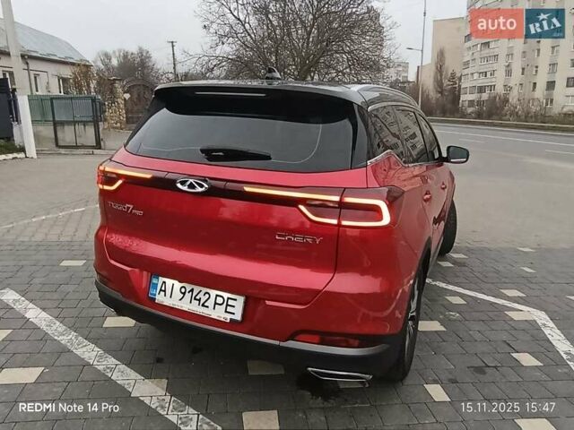 Красный Чери Tiggo 7 Pro, объемом двигателя 1.5 л и пробегом 96 тыс. км за 14900 $, фото 2 на Automoto.ua