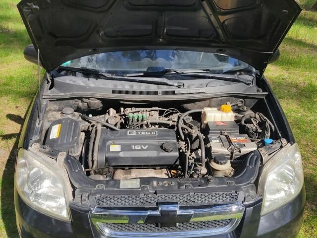 Черный Шевроле Авео, объемом двигателя 1.4 л и пробегом 194 тыс. км за 4100 $, фото 2 на Automoto.ua