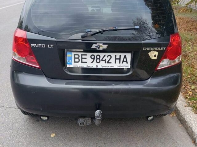 Черный Шевроле Авео, объемом двигателя 1.5 л и пробегом 394 тыс. км за 2900 $, фото 5 на Automoto.ua