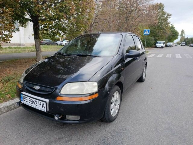 Черный Шевроле Авео, объемом двигателя 1.5 л и пробегом 394 тыс. км за 2900 $, фото 2 на Automoto.ua