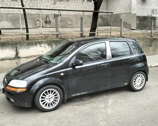 Черный Шевроле Авео, объемом двигателя 1.5 л и пробегом 143 тыс. км за 2250 $, фото 1 на Automoto.ua
